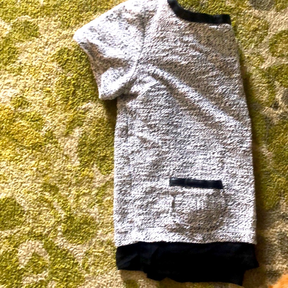 Distressed White House black market dress top
